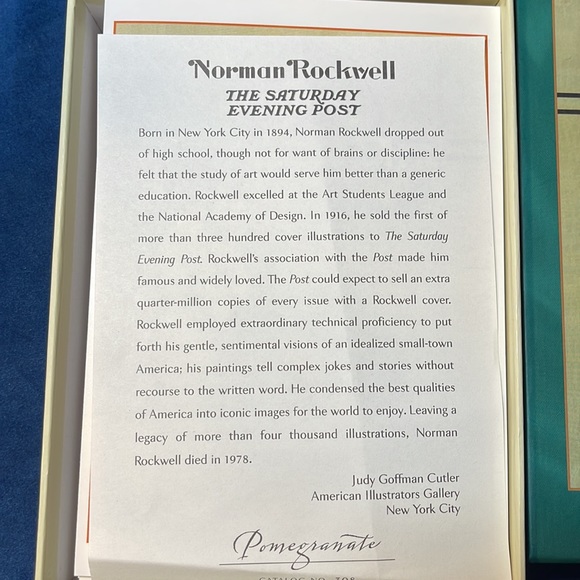 Norman Rockwell the Saturday evening post pomegranate cards - Picture 3 of 3